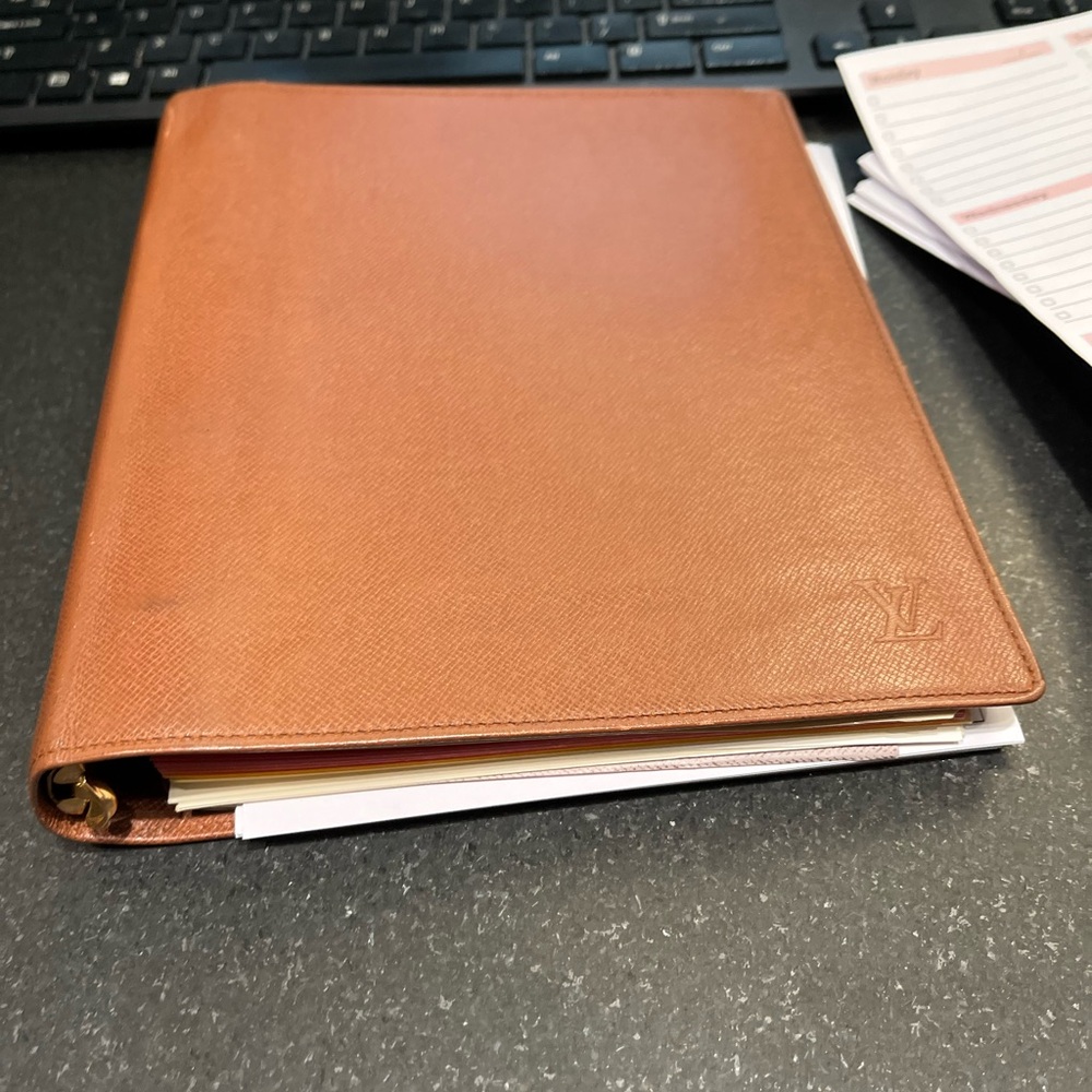 Louis Vuitton Tan Leather Organizer GM